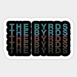 Vintage Proud Name Byrds Personalized Birthday Retro Sticker